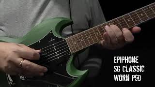 Epiphone SG Classic Worn P90  Practice session [upl. by Zuckerman]