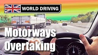 Overtaking on a motorway driving lesson  Motorway tips [upl. by Kort]