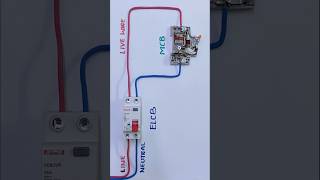 How MCB And ELCB Get Tripped electrician electrical shorts [upl. by Yssim]