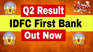 IDFC First Bank Q2 Result😱 इस Stock में होगी बड़ी गिरावट😱IDFCFirst bank Result Analysis with Chart 📈 [upl. by Whittaker]