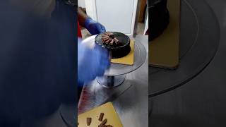 Chocolate truffle cake decorating shortvideocakedecorating [upl. by Asirac77]