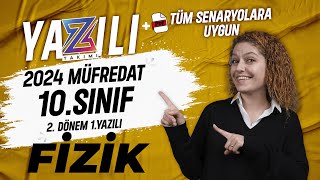 10SINIF FİZİK 2DÖNEM 1YAZILI Hazırlık  20232024 Güncel Yazılı Formatı📂PDF [upl. by Aljan]