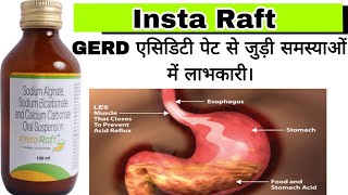 Insta Raft oral suspension use in Hindi  Instaraft syrup  GERD Acidity amp Indigestion [upl. by Farica]