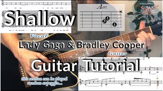 Shallow  Lady Gaga amp Bradley Cooper A Star Is Born soundtrack Guitar Tutorial [upl. by Anilocin]