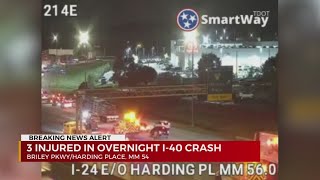 3 hurt in crash on I24 [upl. by Dickinson]