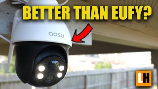 Aosu Solar 3K Outdoor Wireless Tracking Security Camera  D1 SE Review [upl. by Lambertson]