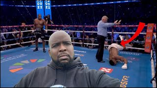 FANS TURN ON ANTHONY JOSHUA AFTER BEING STOPPED BY DANIEL DUBOIS [upl. by Elery634]