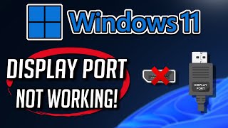 Fix Displayport No Signal in Windows 1110  2024 [upl. by Abisia]