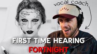 Vocal Coach Reacts to Taylor Swift and Post Malones quotFortnightquot [upl. by Ahtnamas937]