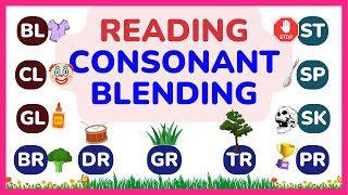 Reading of Consonant Blending Words Practice Reading At Home  Phonics  Reading amp Vocabulary [upl. by Ernst]