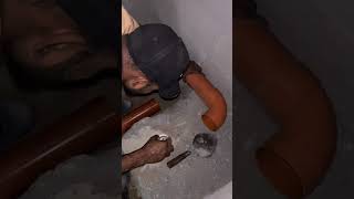 PVC Pipe Installation for Water Outlet For Restaurant Kitchen Sink Grease Trap Installation [upl. by Arella]