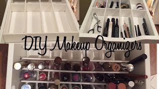 DIY  Makeup Drawer Organizers [upl. by Aizahs987]