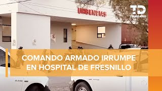 Comando irrumpe en hospital de Fresnillo para llevarse a preso que recibía atención médica [upl. by Xet]