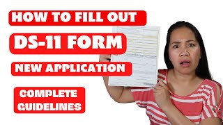 US PASSPORT FOR NEW APPLICATION FORM DS11 FORM How To Fill Out amp Where to Get the form [upl. by Aubrette]