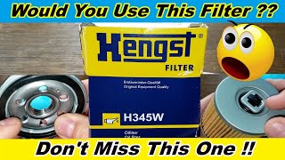 Hengst H345W Oil Filter Cut Open [upl. by Bopp896]