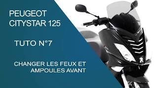 PEUGEOT CITYSTAR 125 changer feux et ampoules avant [upl. by Brick216]