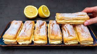 You will do it daily Delicious dessert of puff pastry and a lemon [upl. by Marley]