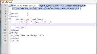 XHTML and CSS Tutorial  29  div [upl. by Scully352]