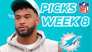 Inicia la Semana 8 de la NFL aquí los picks pronósticos y apuestas Sin Tanto Show [upl. by Yanttirb883]