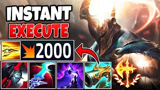 PANTHEON BUT I INSTANTLY EXECUTE ENEMIES WITH COLLECTOR FULL DAMAGE BUILD  League of Legends [upl. by Yregram]