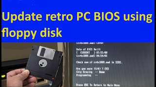 Old trick  Update BIOS using floppy disk [upl. by Rhodie]