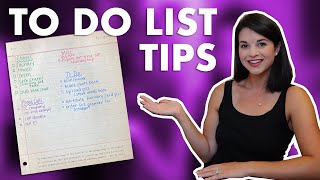 How To Write Better To Do Lists  10 Tips To Simplify Your Productivity [upl. by Suoicserp]