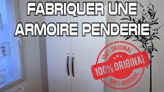 Fabriquer une armoire penderie originale 👍 [upl. by Lierbag]