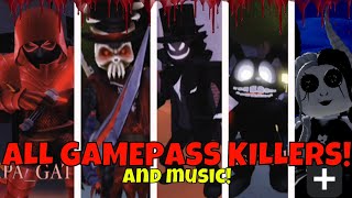 All Gamepass Killers And music  STK ROBLOX [upl. by Schlessel633]