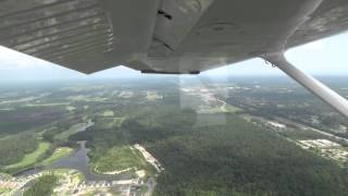 Embry Riddle Cessna 172 TakeoffLandingSlowflightStalls [upl. by Lacombe]