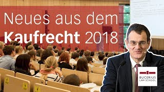 Von Parkettstäben Spülmaschinen und Bodenfliesen – Kaufrecht 2018  1 Bucerius Law School Forum [upl. by Steffy]