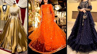 Wedding Wear Long Fancy Frock Designs In Beautiful Colors AMBER STITCHING [upl. by Bolitho]