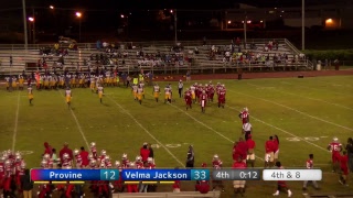 Provine vs Velma Jackson Football Game [upl. by Lokkin691]