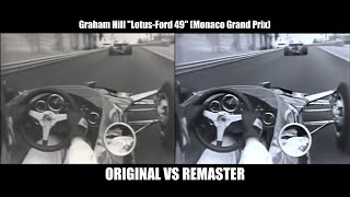 F1 1970 Graham Hill quotLotusFord 49Cquot Onboard Monaco Grand Prix REMASTER [upl. by Farica693]