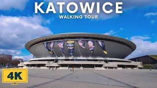 POLAND  KATOWICE WALKING TOUR 2023 4K [upl. by Eimiaj]