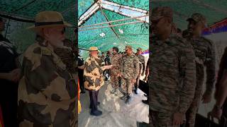 PM Modi distributes sweets among BSF Jawans in Kutch Gujarat on Diwali  shorts [upl. by Willumsen]