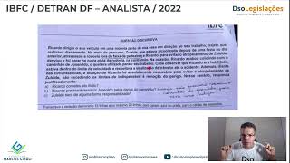 Prova Analista DETRAN DF 2022  Correção Questões de Trânsito [upl. by Einnos]