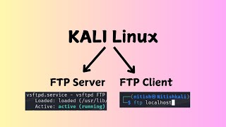 Kali Linux FTP Configuration  FTP Server  FTP Client  Windows FTP Client [upl. by Pressman]