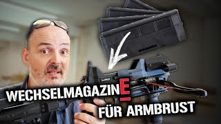 Armbrust mit wechselbaren Magazinen  Steambow M10 Tactical Review [upl. by Notsgnik]