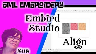 EMBIRD STUDIO embroidery softwareHow to align in embird tutorials [upl. by Balcke]