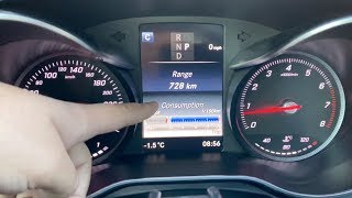 Mercedes Benz CClass Instrument Cluster Review [upl. by Ahtibat732]