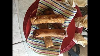 Banana Spring Rolls con queso Mozarella2017 [upl. by Dewhurst]