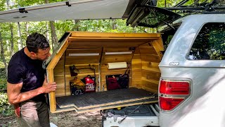 My DIY Slide Out  Modular Pickup Truck 2 Foot Camper Extension for Short Bed Pickups [upl. by Schulz932]