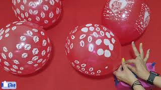 FUN LOVE PRINTED BALLOONS POPPING [upl. by Naols]