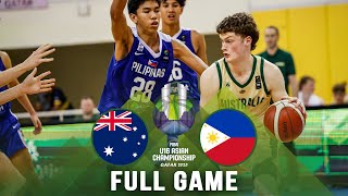 SEMIFINALS Australia v Philippines  Full Basketball Game  FIBA U16 Asian Championship 2023 [upl. by Ardnahc154]