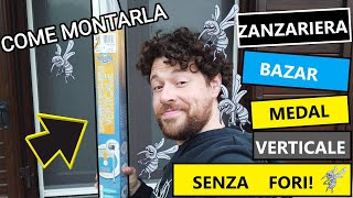 Come montare la zanzariera a rullo verticale Bazar Medal [upl. by Llenrahs]