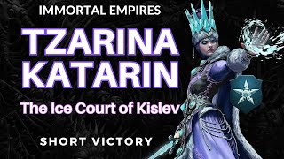 Legendary Kislev  SHORT VICTORY  Tzarina Katarin  Warhammer III  Immortal Empires [upl. by Raynor]