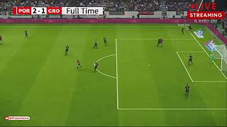 Portugal vs Croatia  UEFA Nations League 2024  eFOOTBALL PES21 Gameplay PLSL 470 [upl. by Joktan]