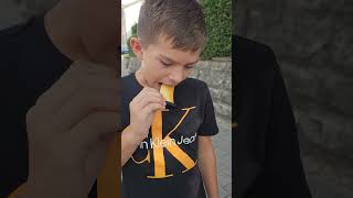 Pringles Classic Paprika taste test in Bosnia pringles kidsvideo bosnia tastetest [upl. by Araf]