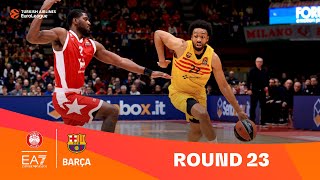 EA7 Emporio Armani MilanFC Barcelona  Round 23 Highlights  202324 Turkish Airlines EuroLeague [upl. by Sandye]