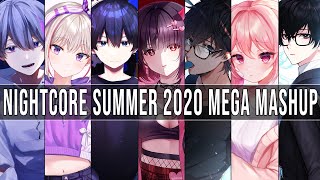 Nightcore ↬ Summer Hits 2020Mega Mashup Switching Vocal [upl. by Alaecim]